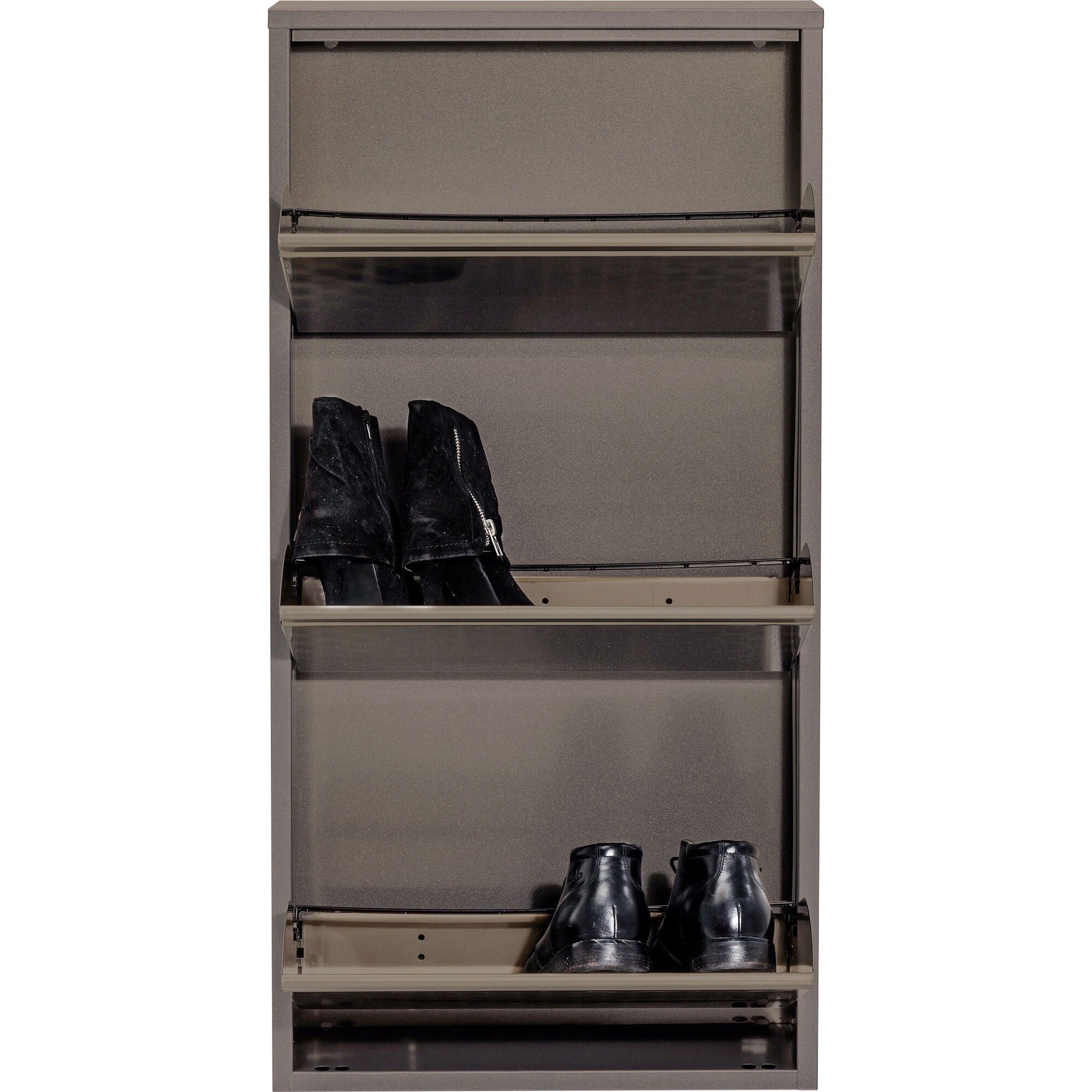 Kare Design Schuhschrank Caruso schmaler Schuhkipper mit 3 Klappen