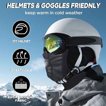 Daskoo Sturmhaube Skifahren Fahrrad Winddicht Warm Gesichtshaube Herren Damen Gesichtsschutz für Radfahren Skifahren Snowboarden