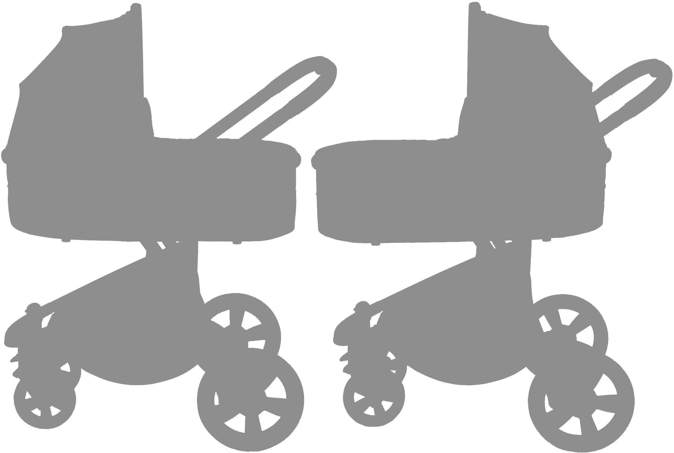 Kombi-Kinderwagen grey, Spring, ; BabyGo Kinderwagen