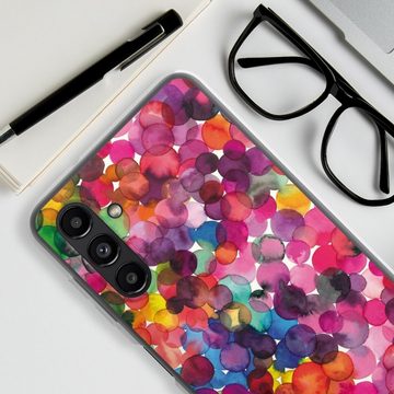 DeinDesign Handyhülle bunt Punkte Wasserfarbe Overlapped Watercolor Dots, Samsung Galaxy A13 5G Silikon Hülle Bumper Case Handy Schutzhülle