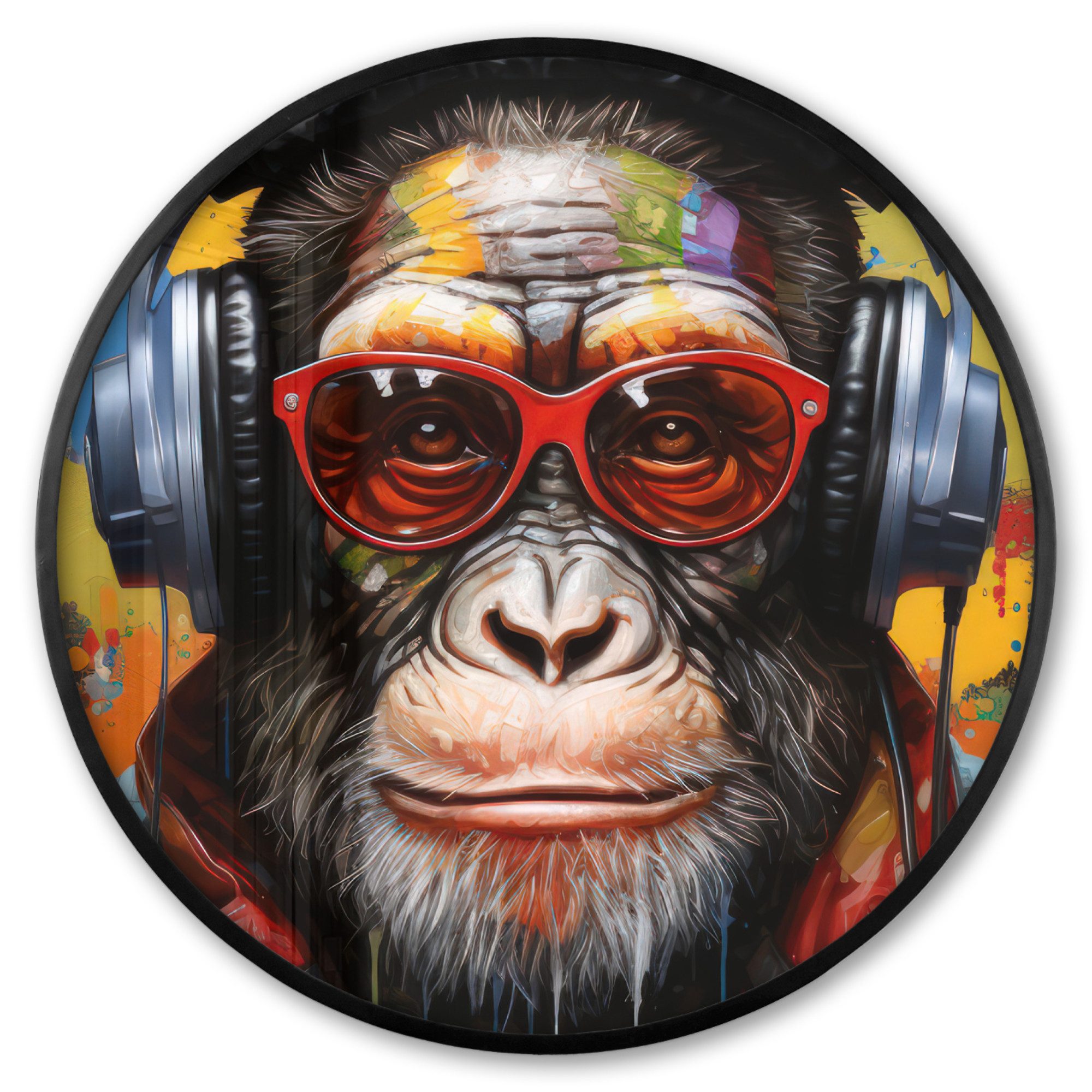 MuchoWow Poster Rund - Schimpanse - günstig online kaufen