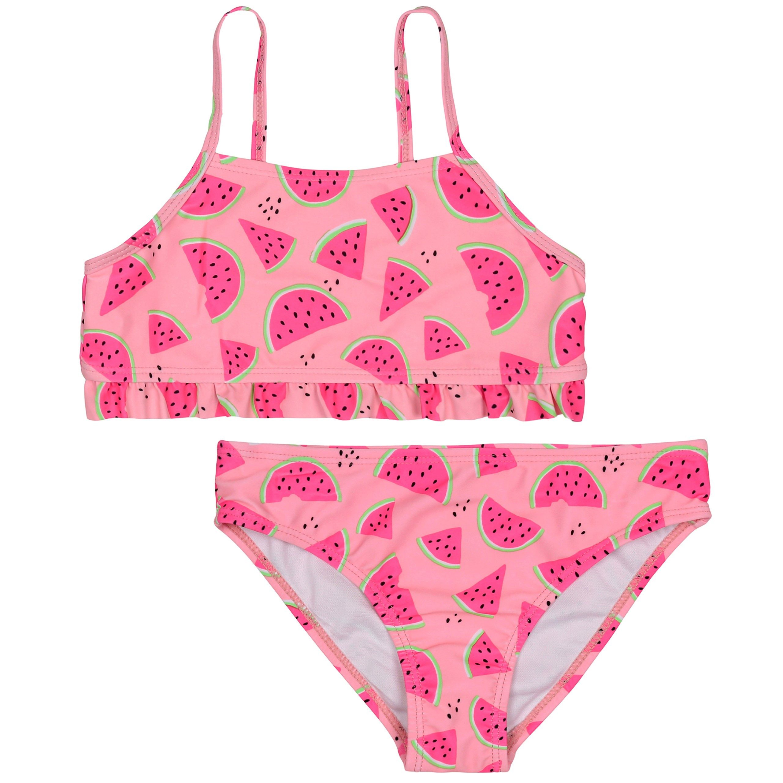 Sarcia.eu Badekleid Wassermelonen Zweiteiliger Badeanzug rosa für Mädchen 2-3 Jahre