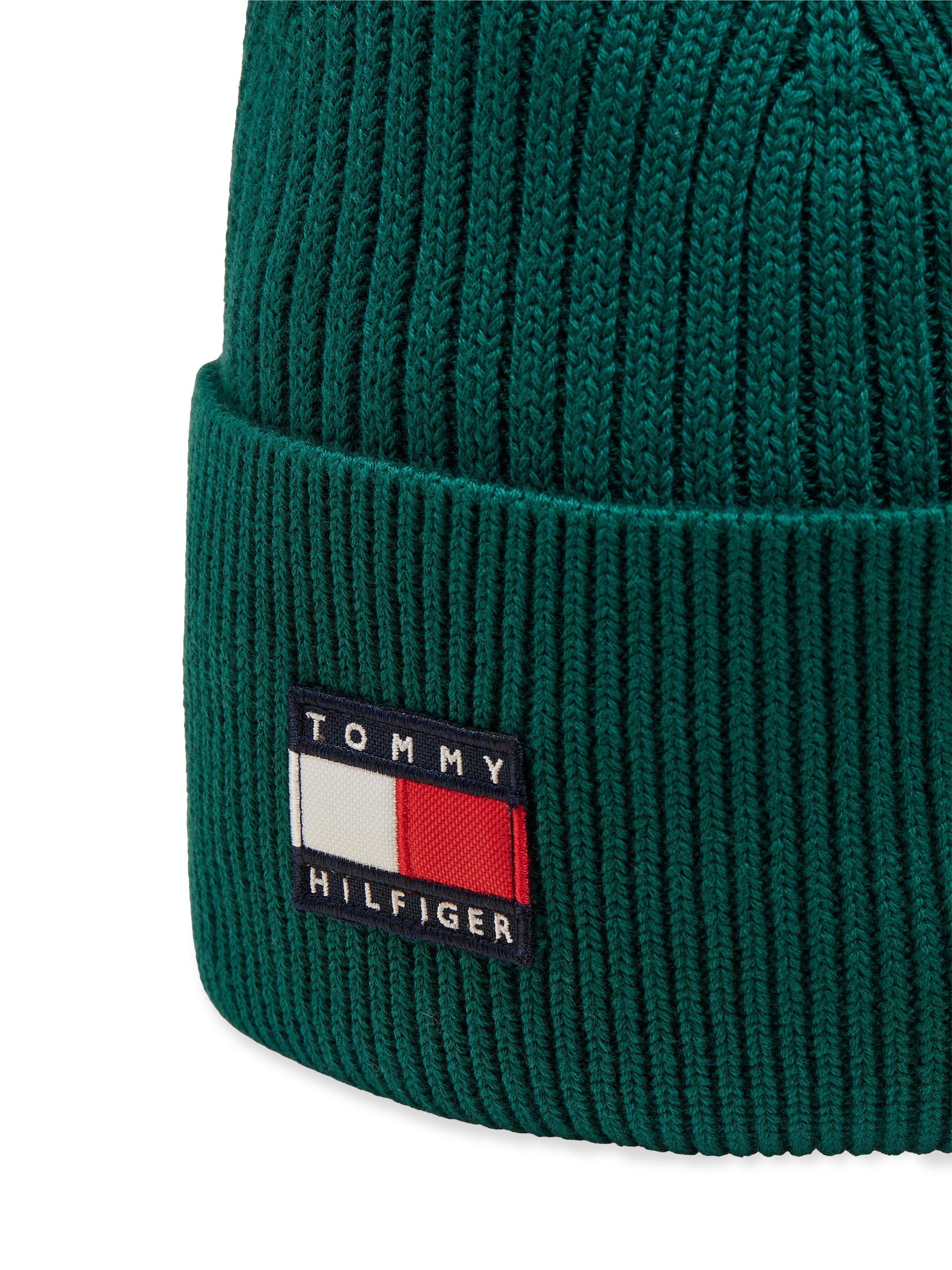 Tommy Hilfiger Beanie HERITAGE FLAG BEANIE Regular fit mit Markenlogo – Bild 4 von 5