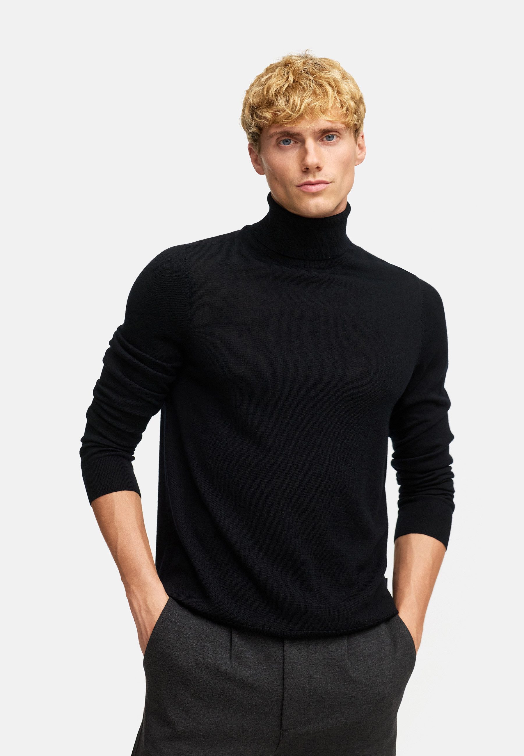 Kronstadt Strickpullover Herren KSJohannes Strickpullover Herrenpullover Rollkragenpullover aus 100% Merinowolle