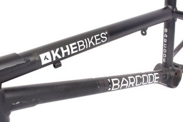 KHEbikes Fahrradrahmen KHE Barcode Aluminium Rahmen schwarz, BMX Rahmen KHEbikes