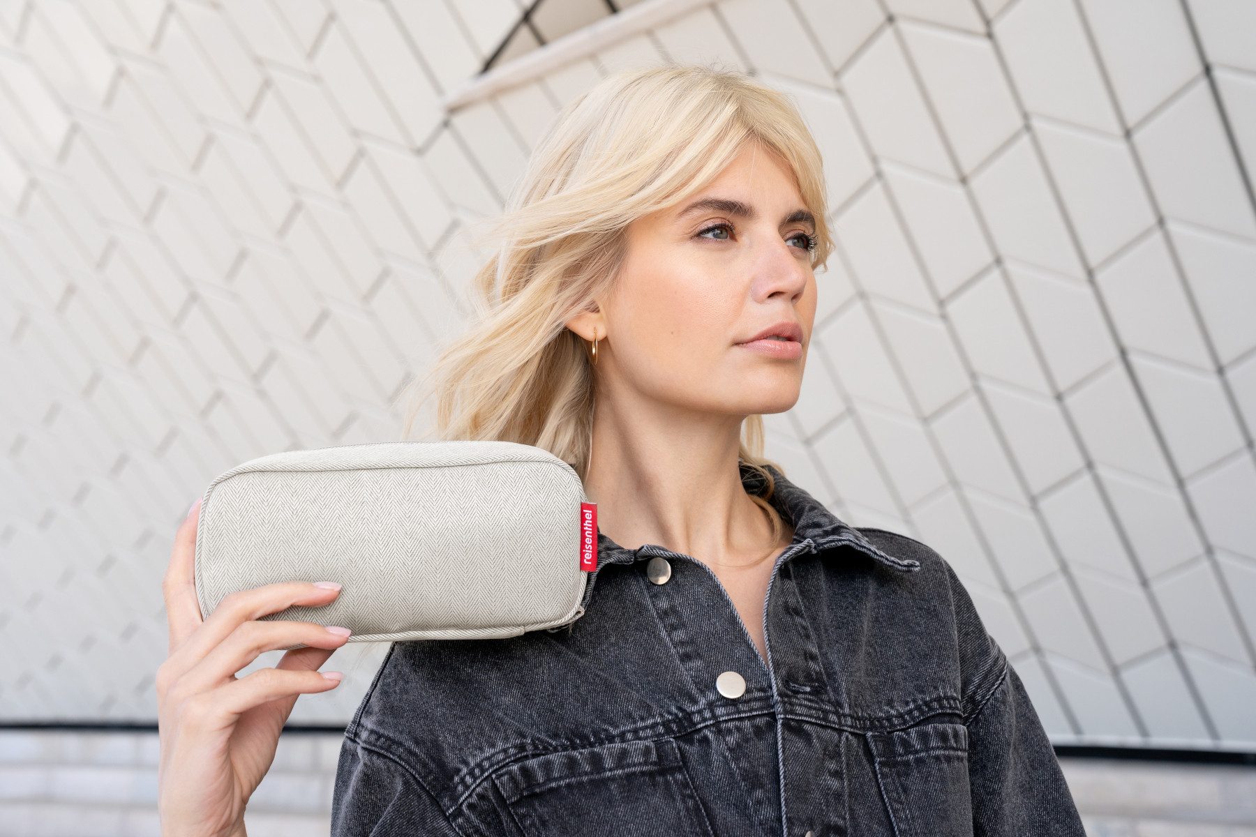 REISENTHEL® Kulturbeutel multicase herringbone sand, multicase