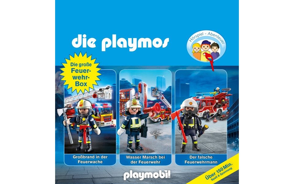 Hörspiel-CD Die Playmos Hörspiel-Box Feuerwehr
