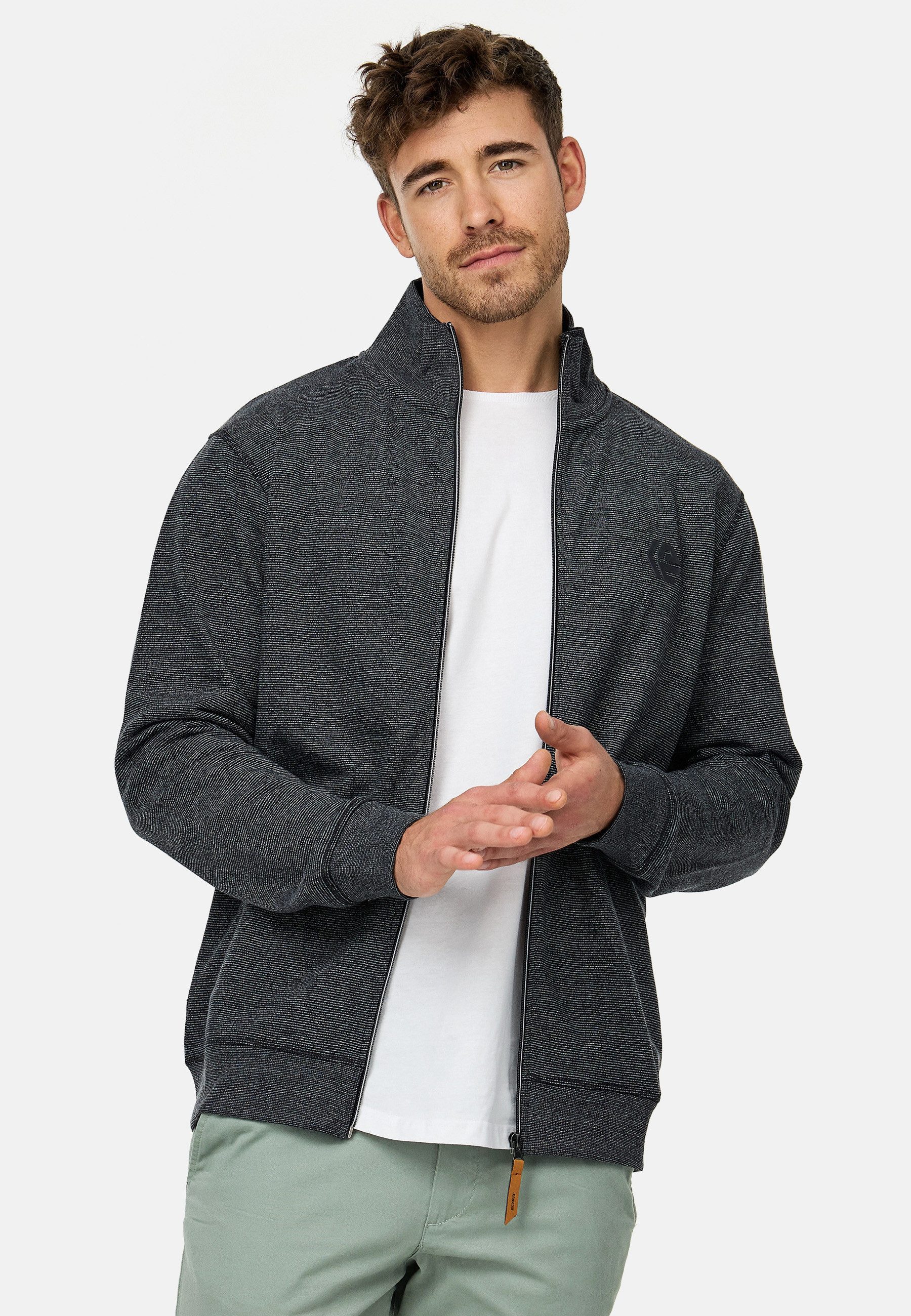 Indicode Sweatjacke Herren INYanic Herrenjacke Reißverschluss günstig online kaufen