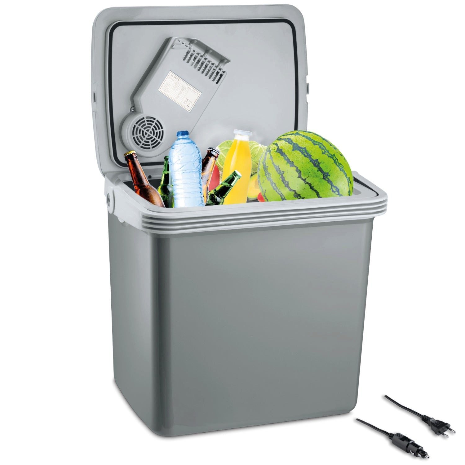 Elektrische Kühlbox elektrische Kühlbox mit Kühl- und Warmhaltefunktion, 2 Anschlüsse: 23…
