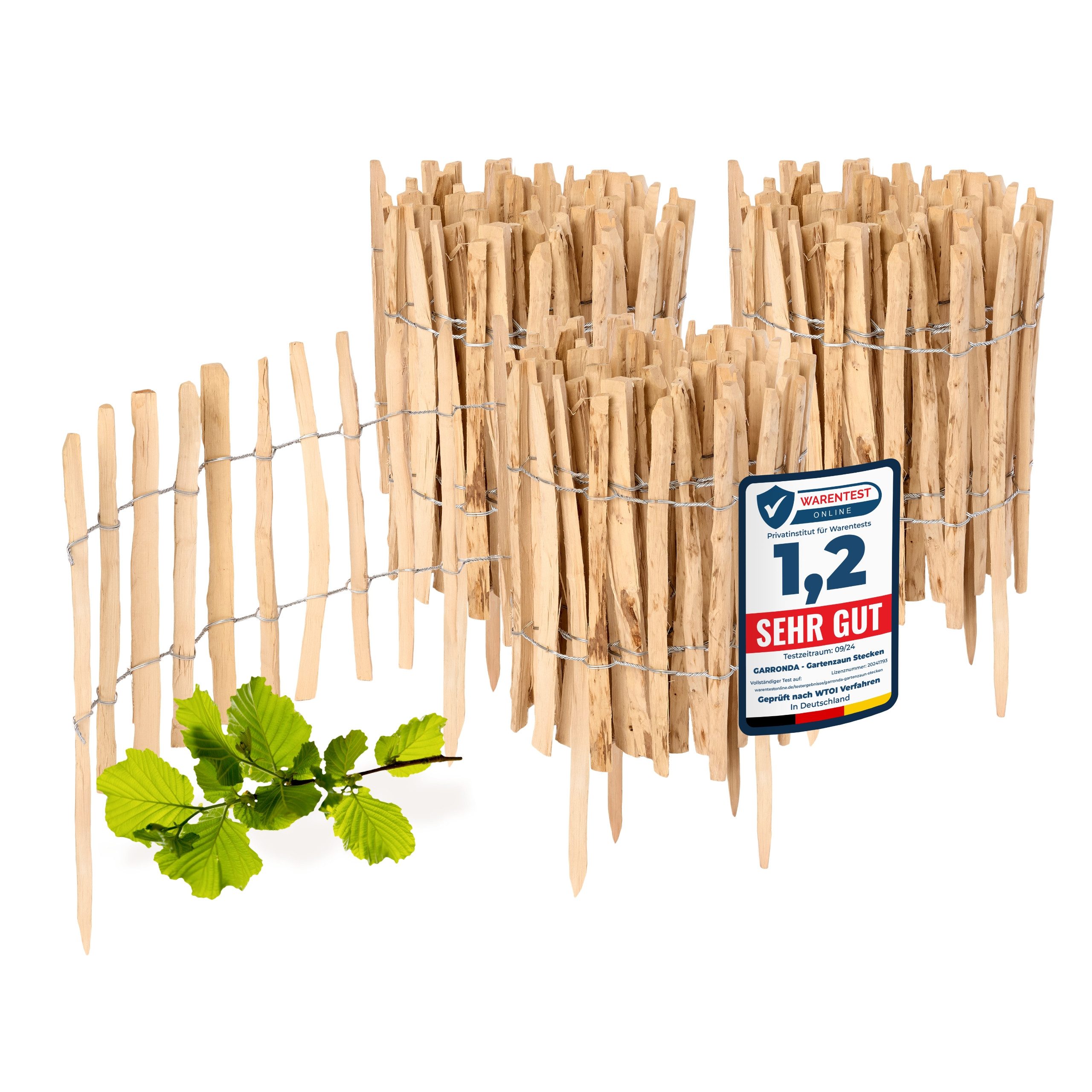 Garronda Zaun Staketenzaun 3 St 35cm günstig online kaufen