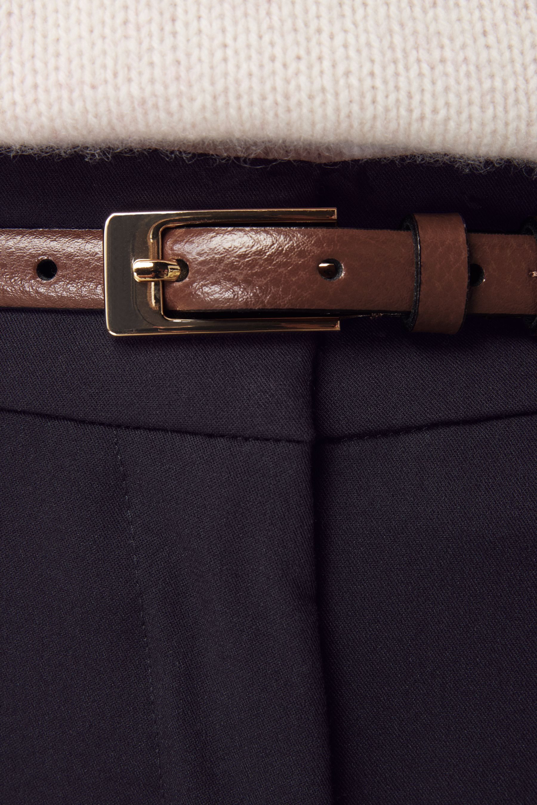 Next Ledergürtel Premium Skinny Ledergürtel, Made in Italy (1-St) – Bild 5 von 5