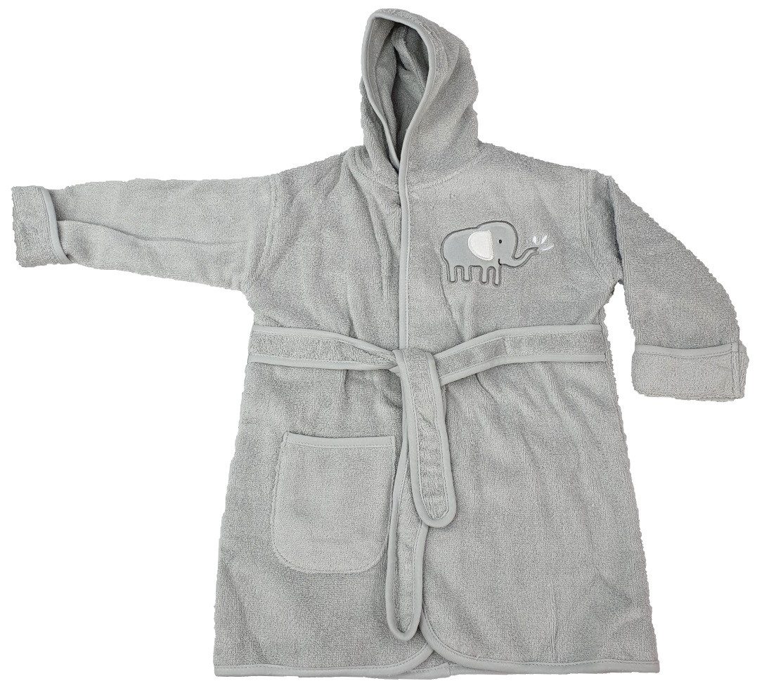 VewoTex Babybademantel Frottée Baby Bademantel » Morgenmantel & Kleinkinder Badetuch, 98, Baumwolle, Kapuze, Gürtel, 100% Baumwolle » mit Kapuze, Tasche und Gürtel
