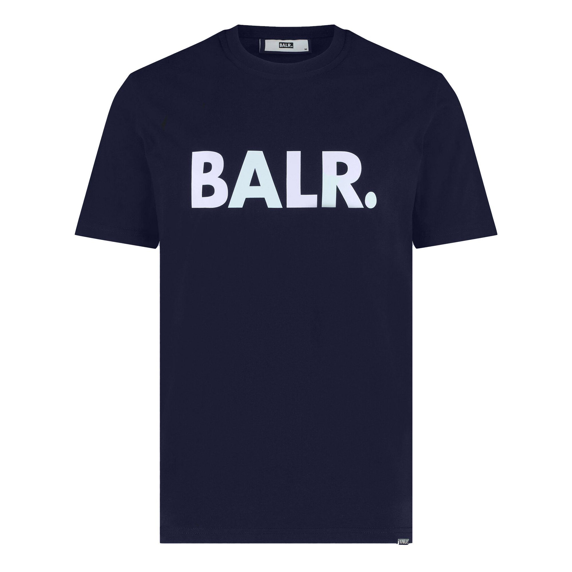 BALR. T-Shirt Herren T-Shirt - Brand Straight T-Shirt, Rundhals Dunkelblau