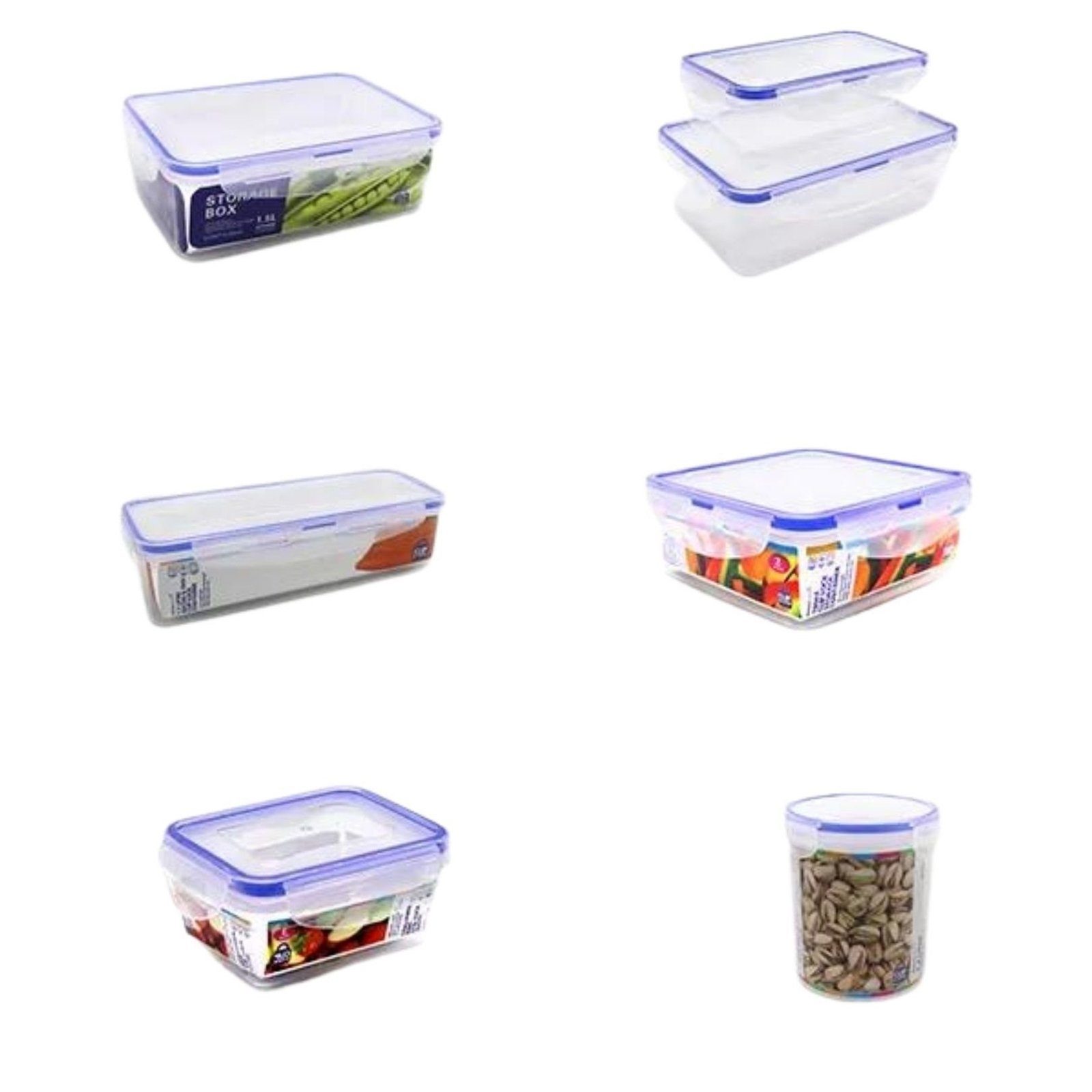 (Set, 14-tlg), Frischhaltedose Gefrierdose Neuetischkultur Lebensmitteldose Kunststoff, 14-teiliges Set, Frischhaltedosen