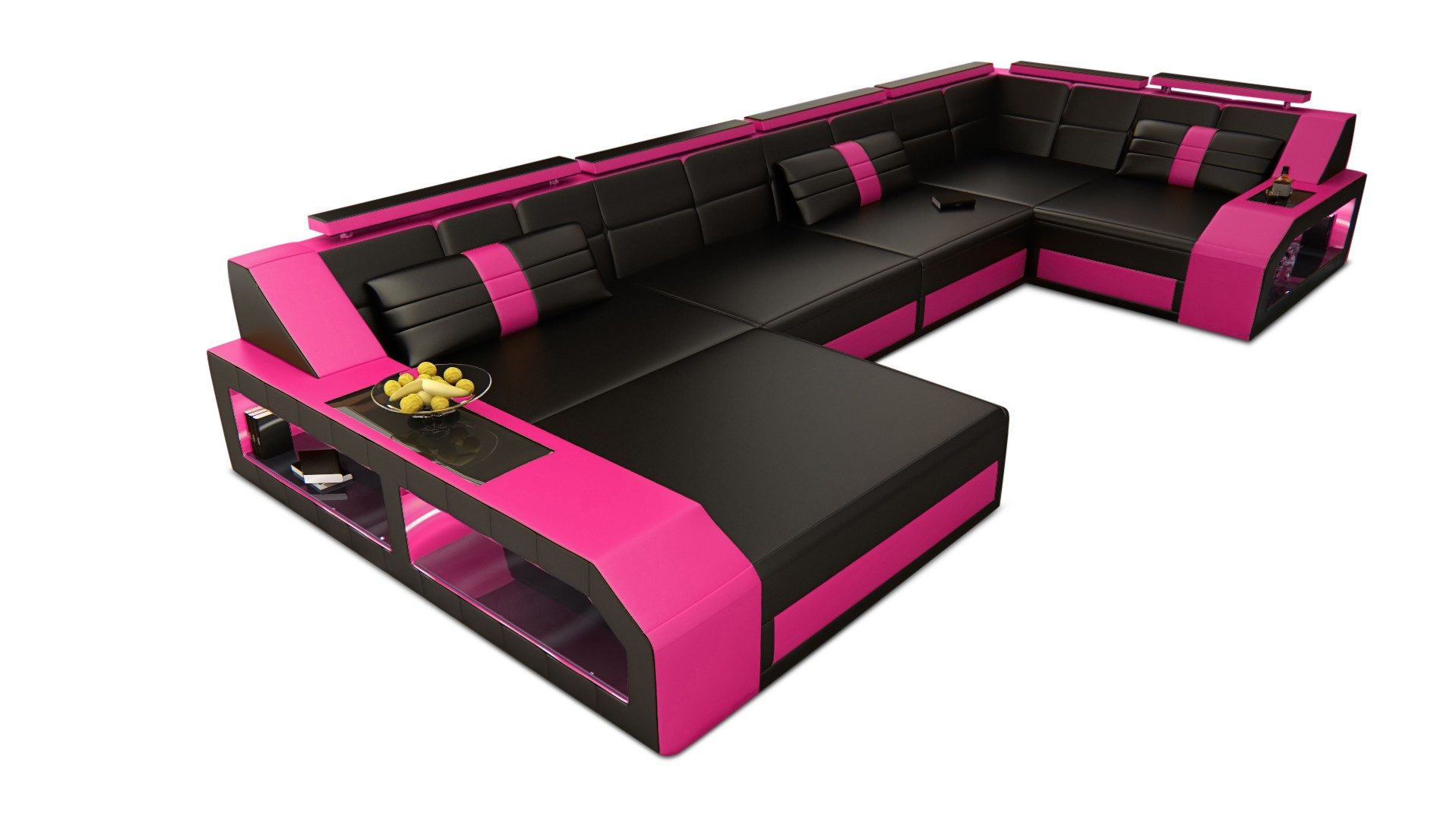 Sofa Dreams Wohnlandschaft Sofa Leder Ledercouch günstig online kaufen