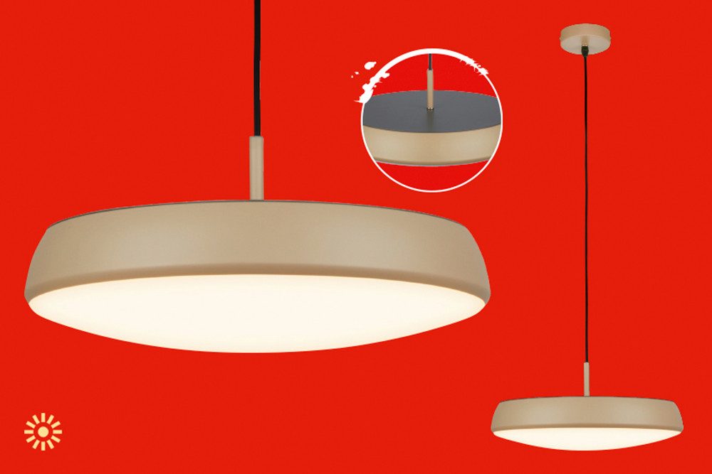 Briloner Leuchten LED Pendelleuchte NALA, LED fest integriert, 35x120 cm, Esszimmer, Esstisch, Wohnzimmer, Schlafzimmer