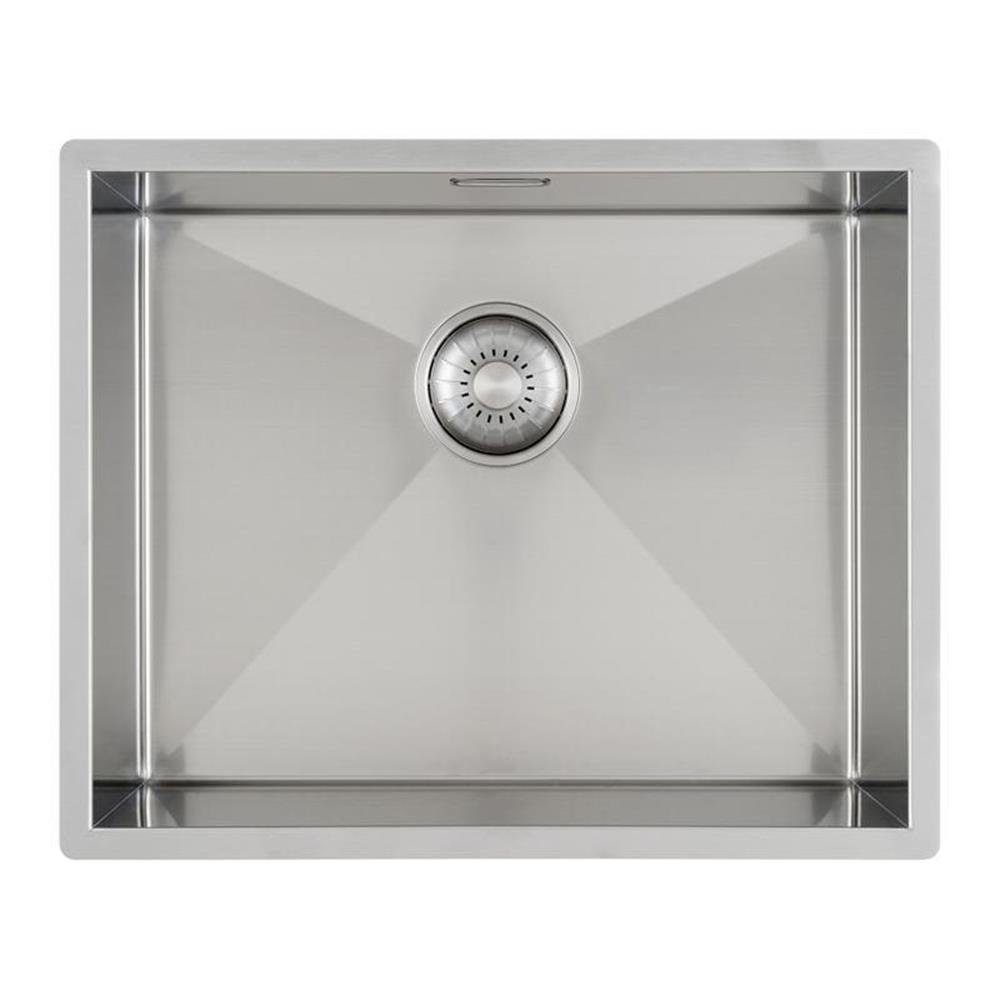 CARESSI Edelstahlspüle Caressi Einbauspüle CAPPR6R0 CAPP50R6R0 54 x 44 cm Edelstahl, 0/0 cm