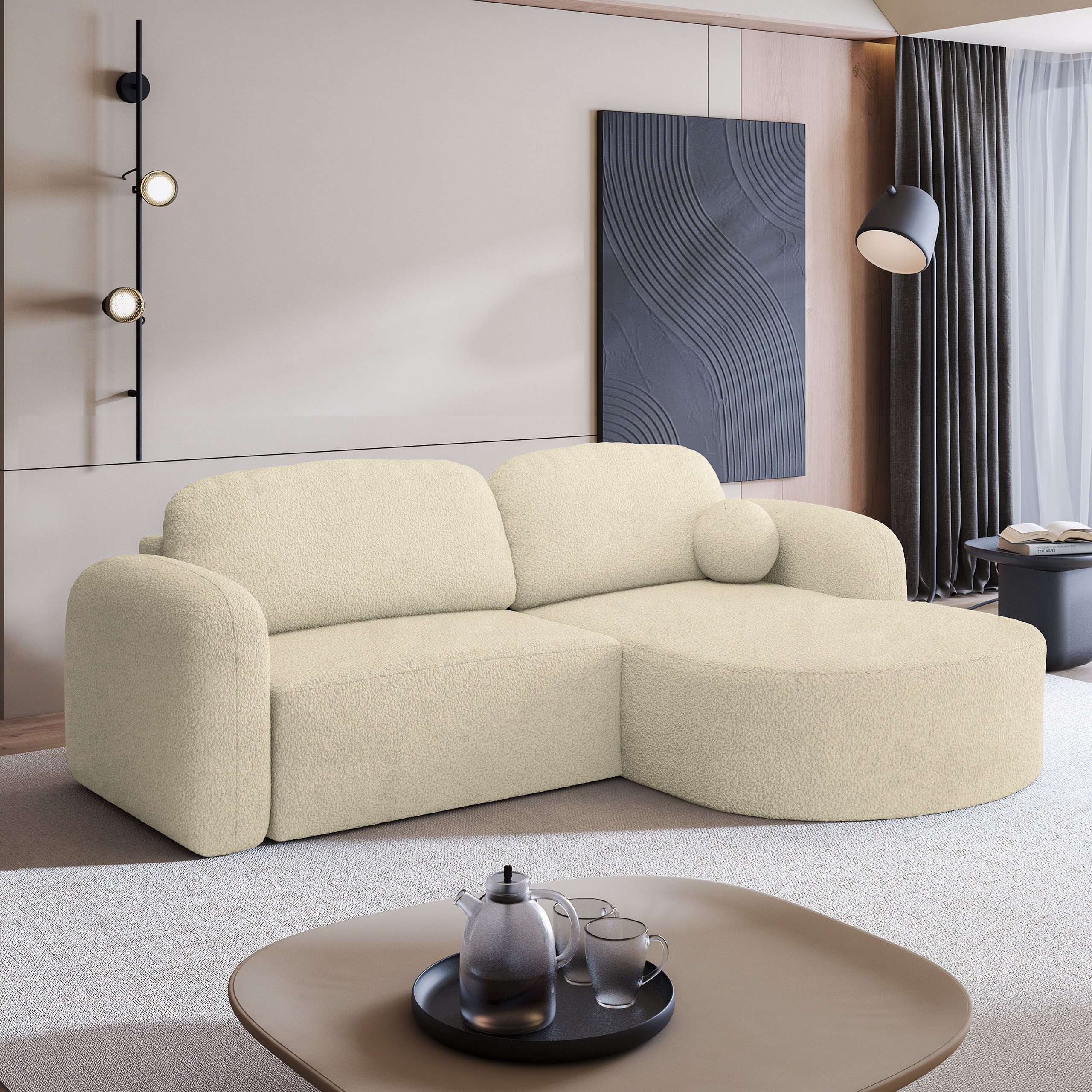 Masseno Ecksofa AMILIA mit Schlaffunktion L-Form, günstig online kaufen