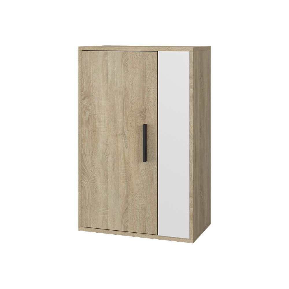 Vicco Bücherregal Berno, Sonoma/Weiß, 50.1 x 78.4 cm mit 2 Fächern, 1-tlg.