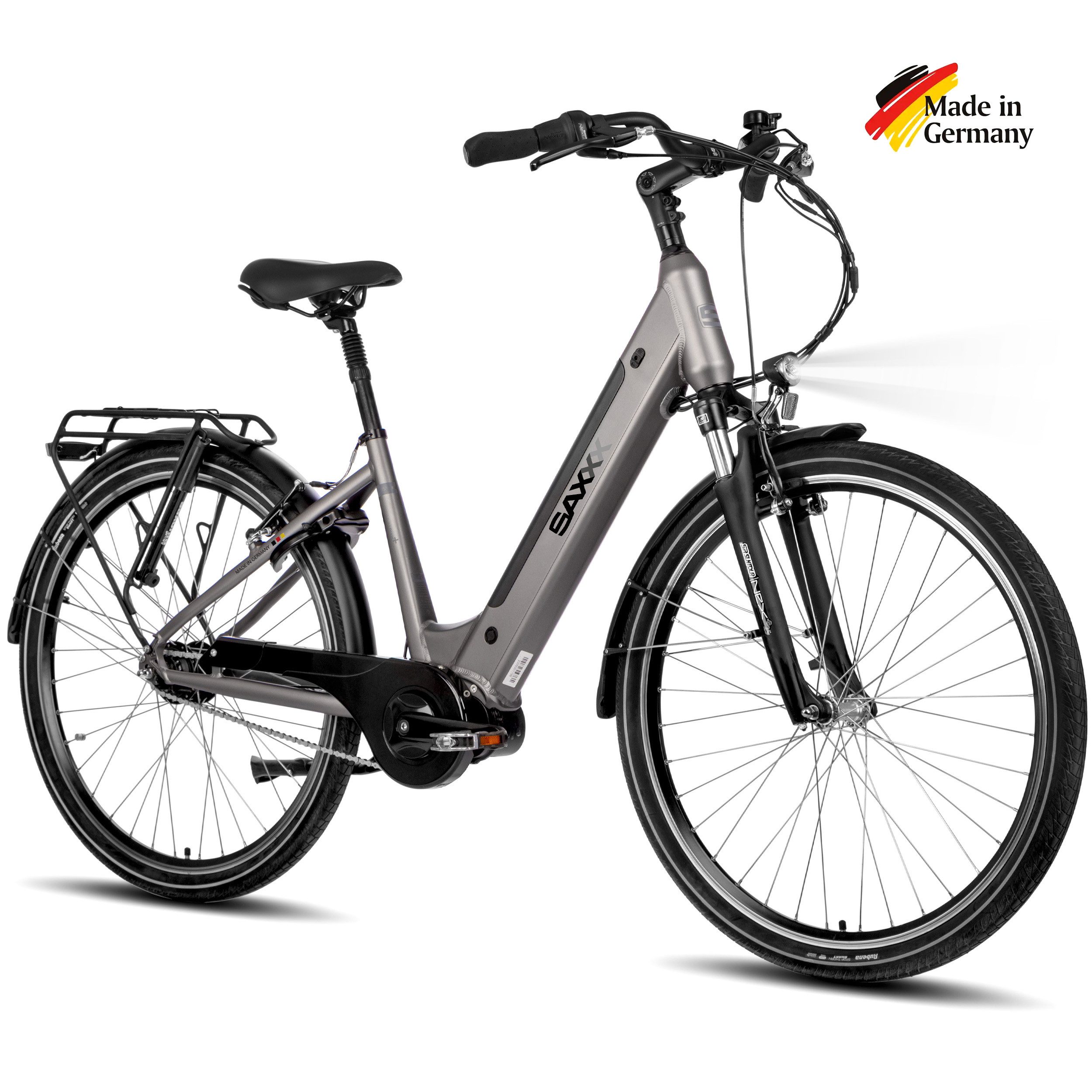 E-Bike Cityrad Damen und Herren 28x2 Zoll, 36V 418Wh, 80-100km, V-Bremse