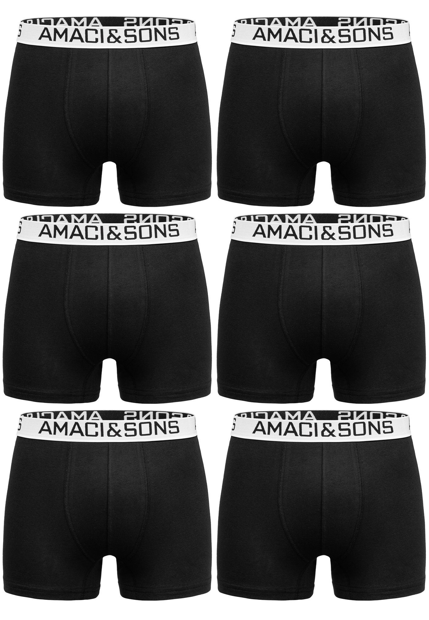 Amaci&Sons Boxershorts WESTON 6er Pack Boxershorts (6er-Pack) Herren Baumwo günstig online kaufen
