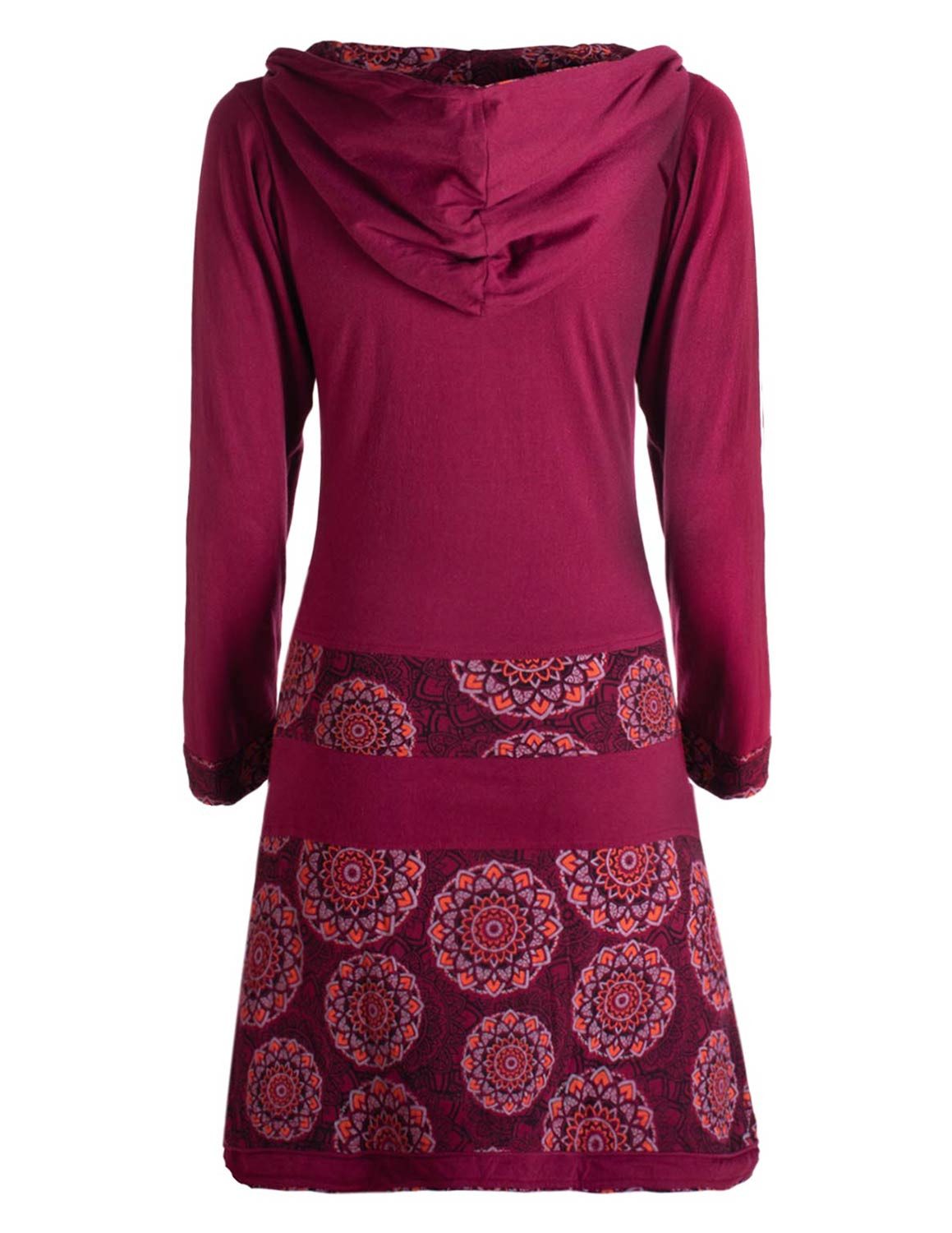 Vishes Jerseykleid Long Hoodie Kleid Damen mit Kapuze Langarm Kleider Kapuz günstig online kaufen