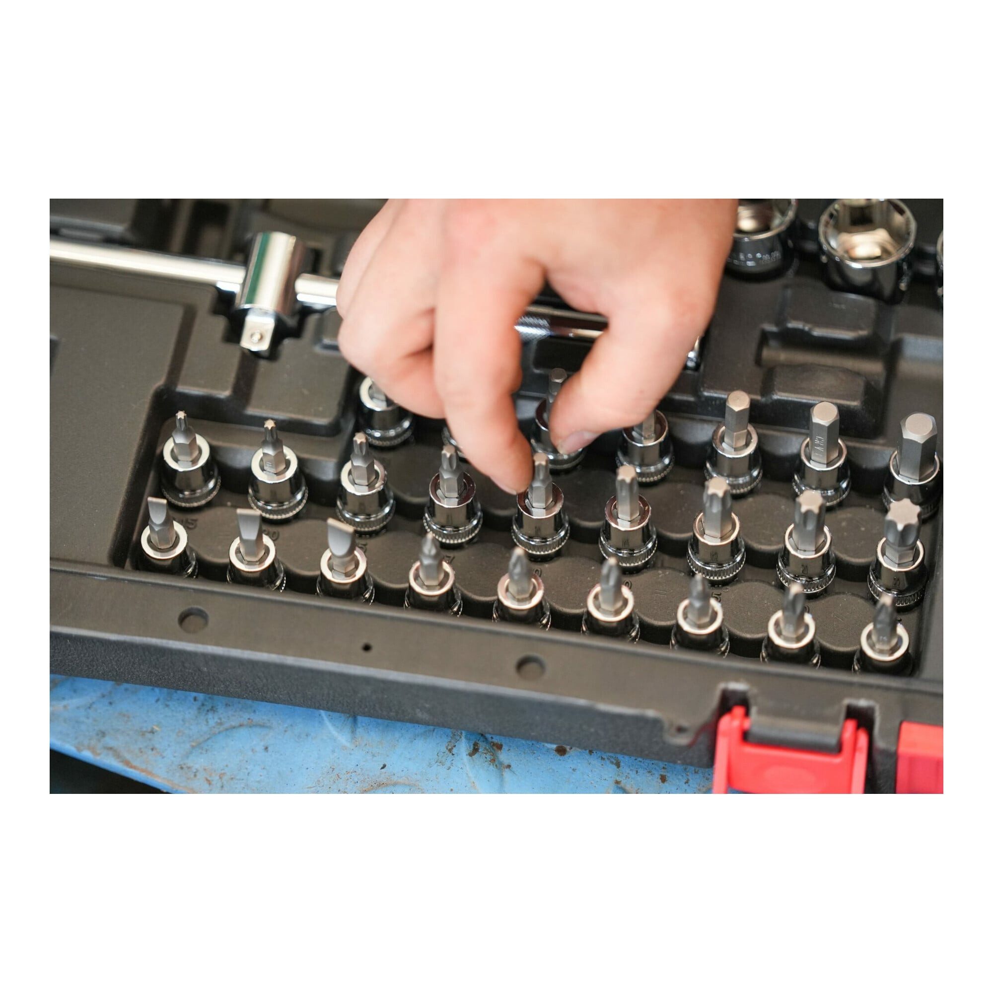 VIGOR Steckschlüssel VIGOR Innenvierkant Antrieb 10 = 3/8 Zoll Steckschlüssel-Satz V2305N ∙