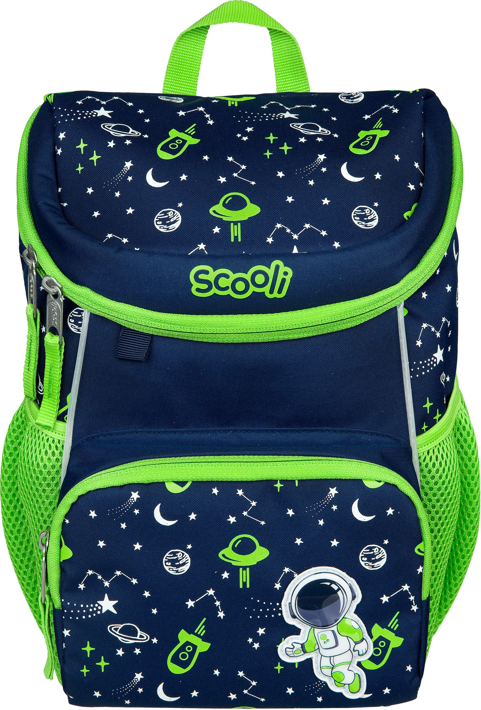 Scooli Kinderrucksack Mini-Me, Anton höhenverstellbaren Tragegurten Rucksack Astronaut, gepolsterten, mit mit Mesh-Einsatz