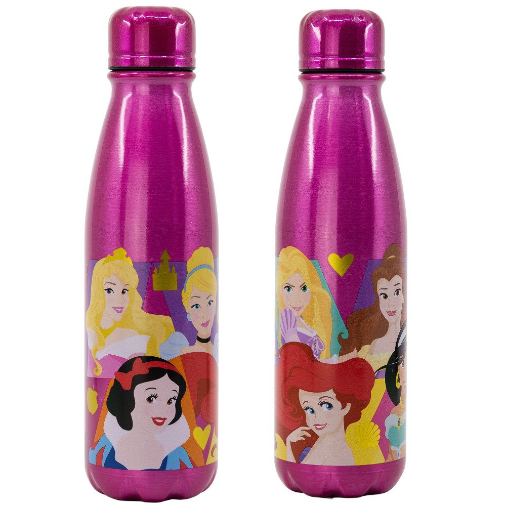 Disney Trinkflasche Disney Prinzessinnen Alu Sportflasche Wasserflasche Flasche 600 ml