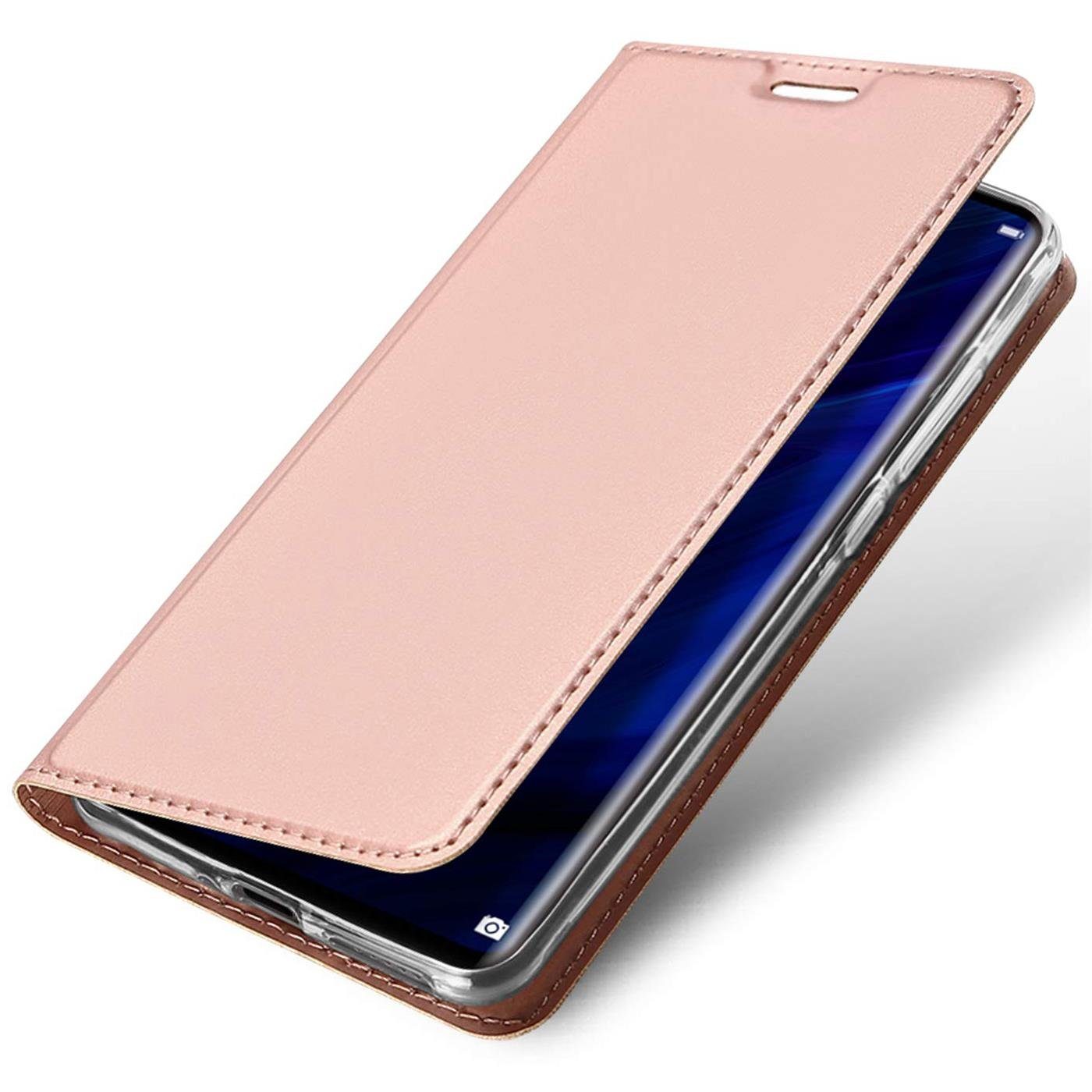 CoolGadget Handyhülle Klapptasche Wallet Kartenfach für Huawei P30 Pro 6,5 Zoll, Ultra Slim Flip Case Hülle Klapphülle Cover Schutzhülle
