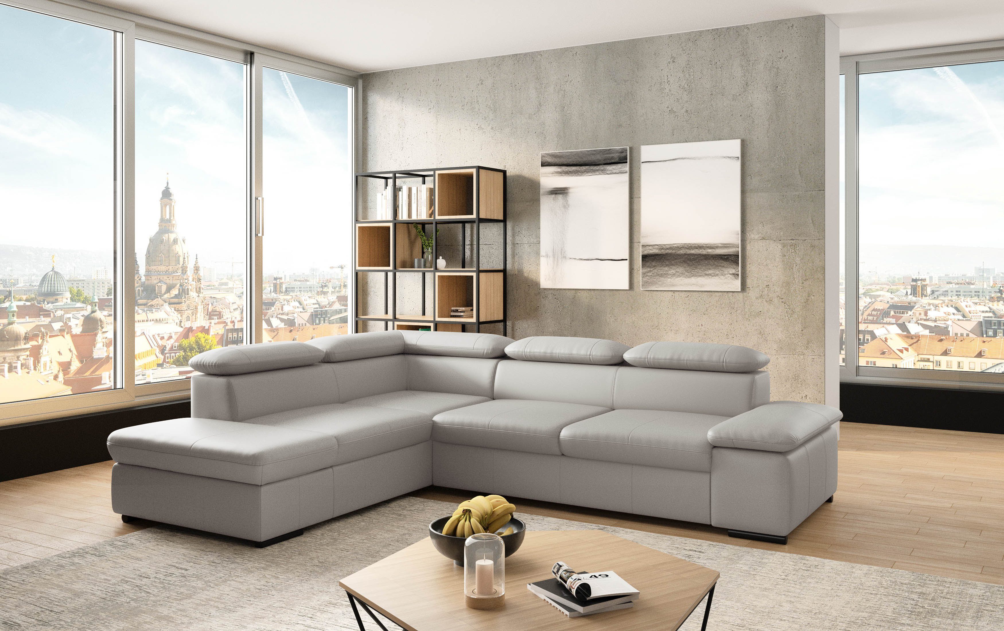 sit&more Ecksofa Alcudia L-Form, mit Armteilverstellung, günstig online kaufen