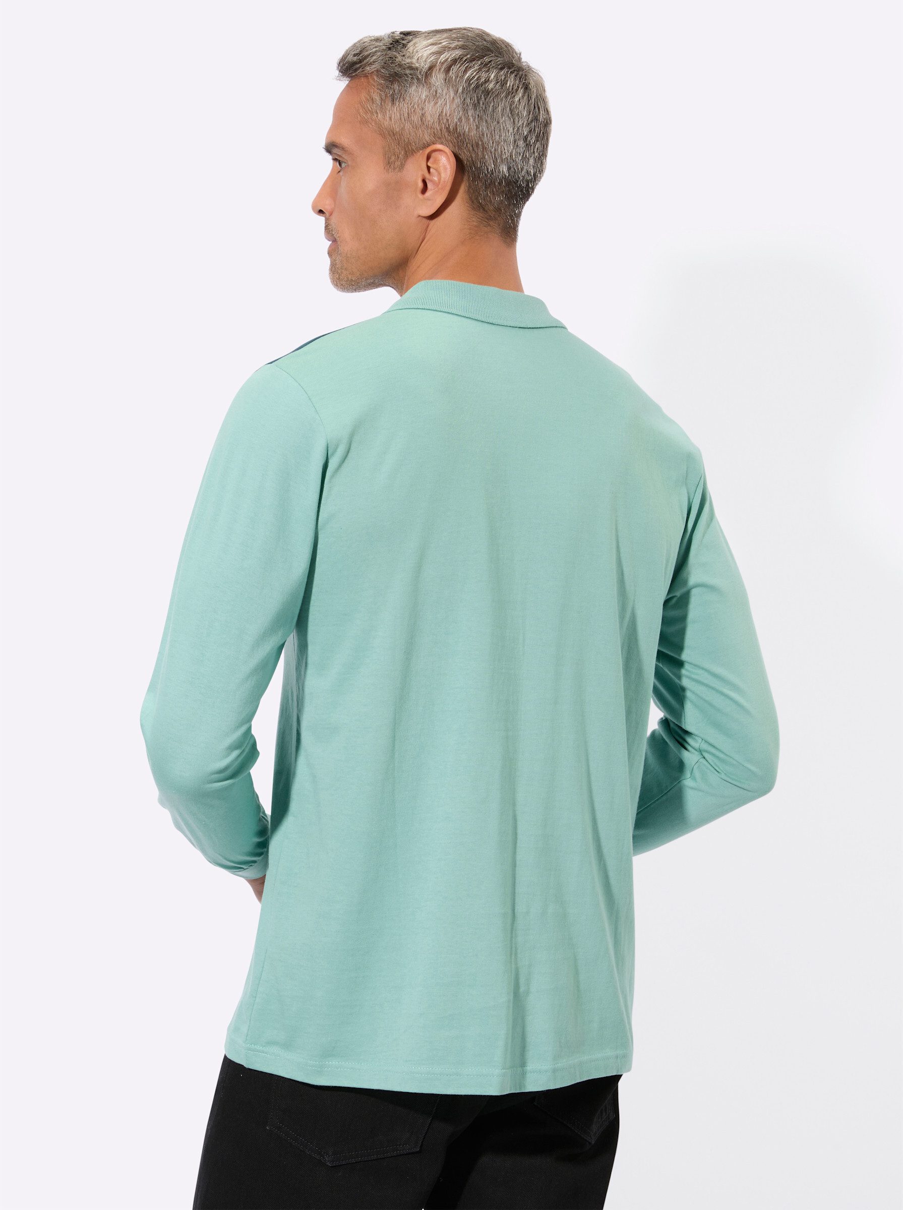 Sieh an! T-Shirt Poloshirt Langarm – Bild 3 von 5