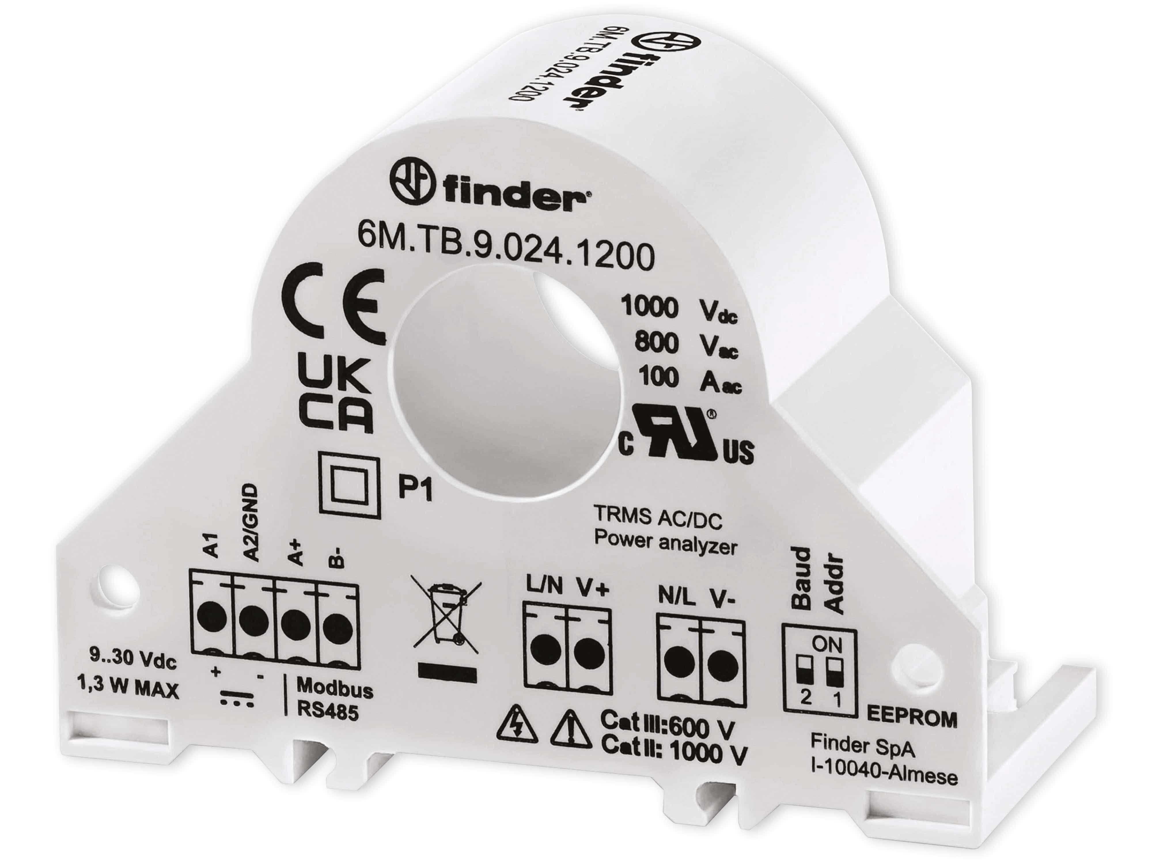 Verteilerbox FINDER Messwandler 6M.TB.9.024.1200, 100 A