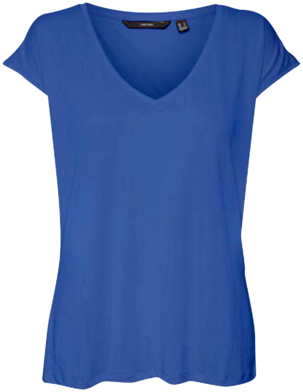 Vero Moda V-Shirt VMFILLI SS V-NECK TEE GA NOOS Beaucoup Blue | 