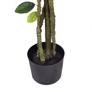 Kunstpflanze Kunstpflanze LEMON Kunststoff Zitrone, hjh OFFICE, Höhe 135.0 cm, Künstlicher Zitronenbaum im Kunststoff-Topf, Zimmerpflanze Zitrone