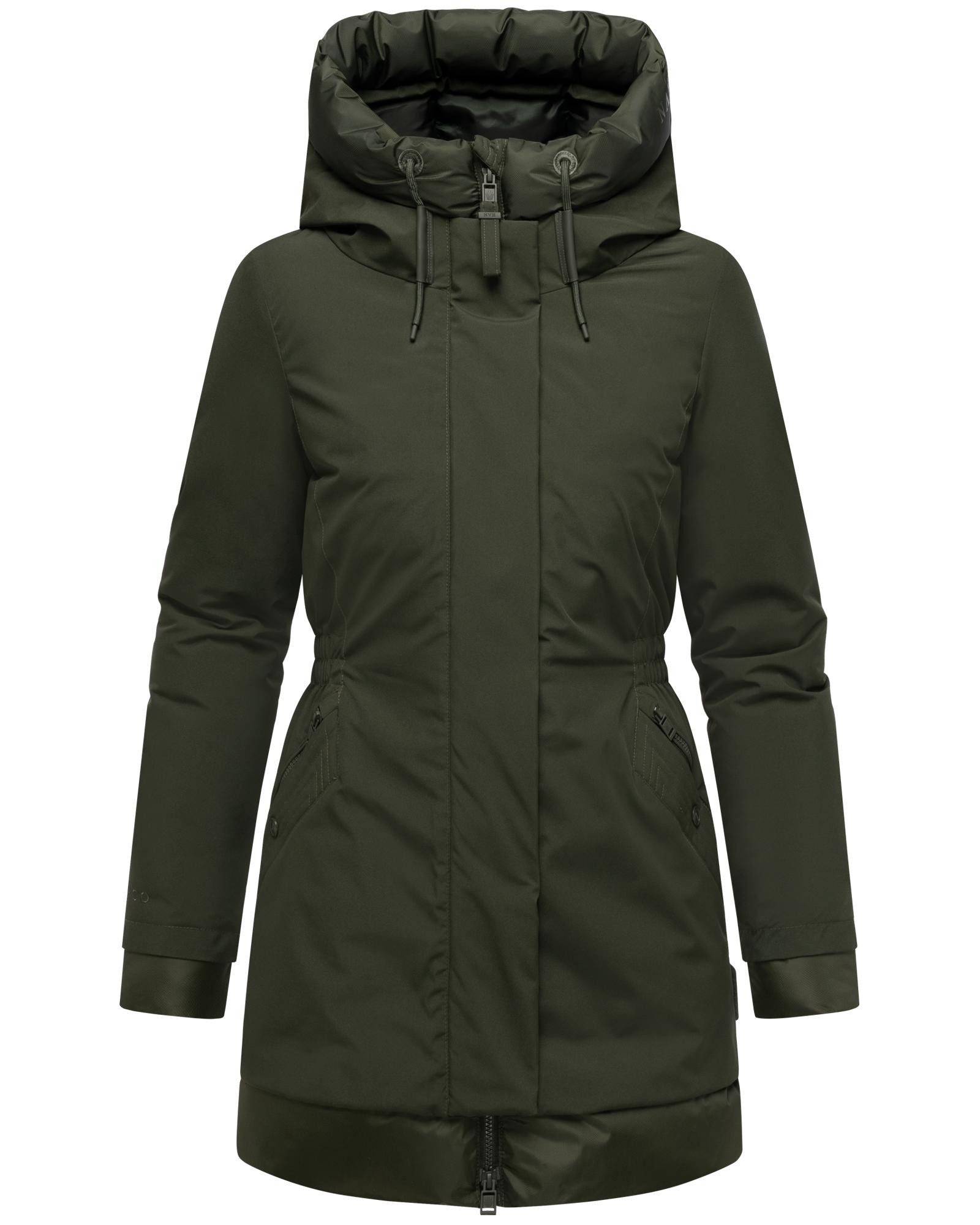 Navahoo Wintermantel Winterprinzessin 14 Warmer Mantel mit magnetischer Abdeckleiste