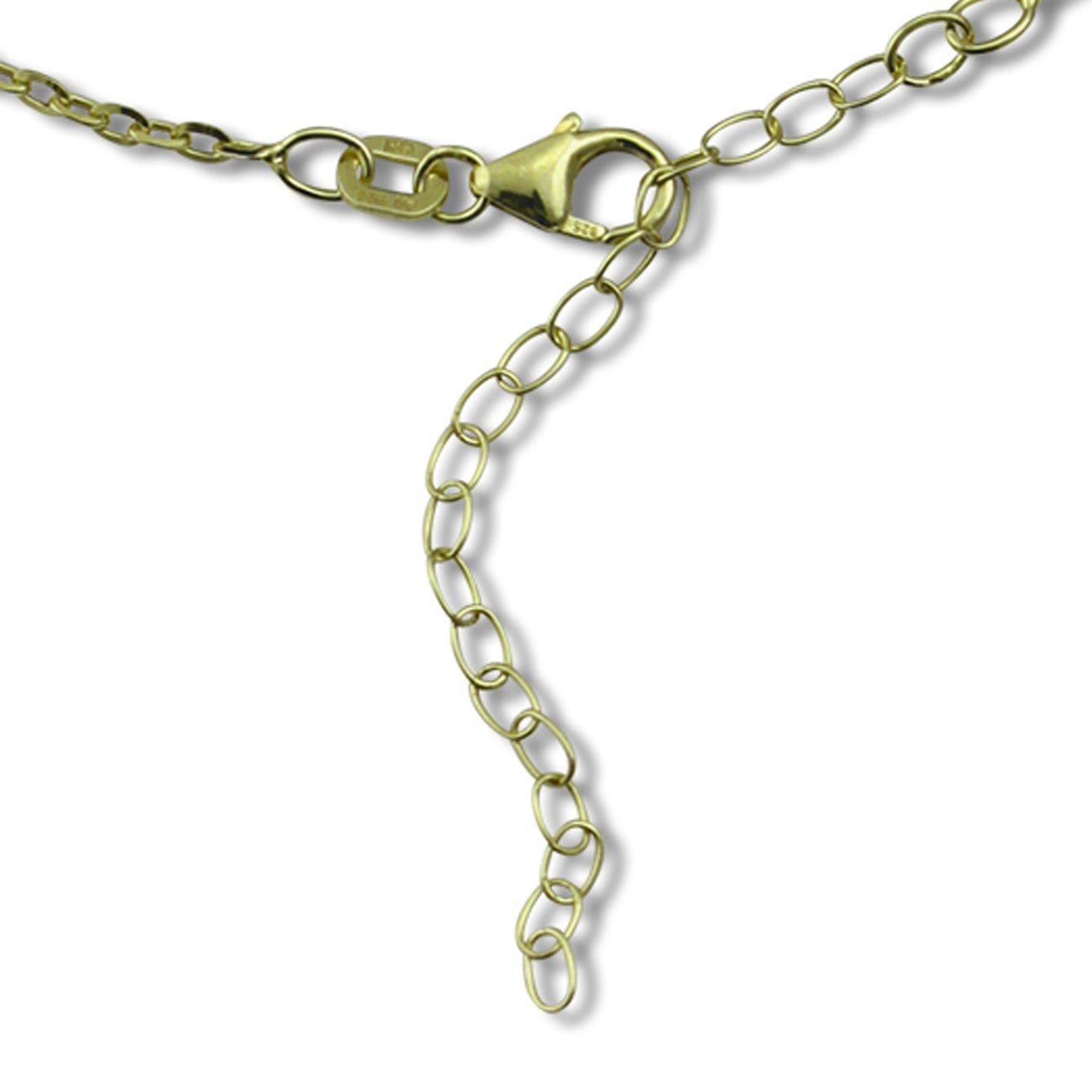 Silbe ca. Verlängerung, SilberDream 38cm mit Halskette SilberDream Orient Sterling Silberkette 925 (Orient) Halskette 925er, 5,5cm