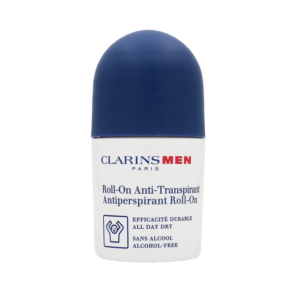 Clarins Deo-Roller Deo-Roll-On für Männer, alkoholfrei, 50 ml