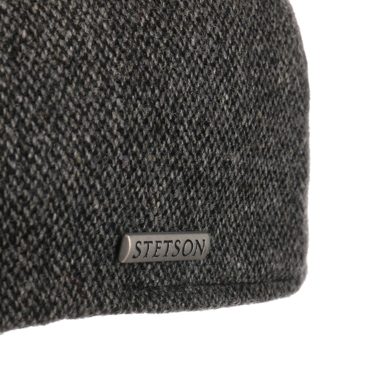 Stetson Flat Cap (1-St) Schirmmütze Made in the grau mit EU Schirm