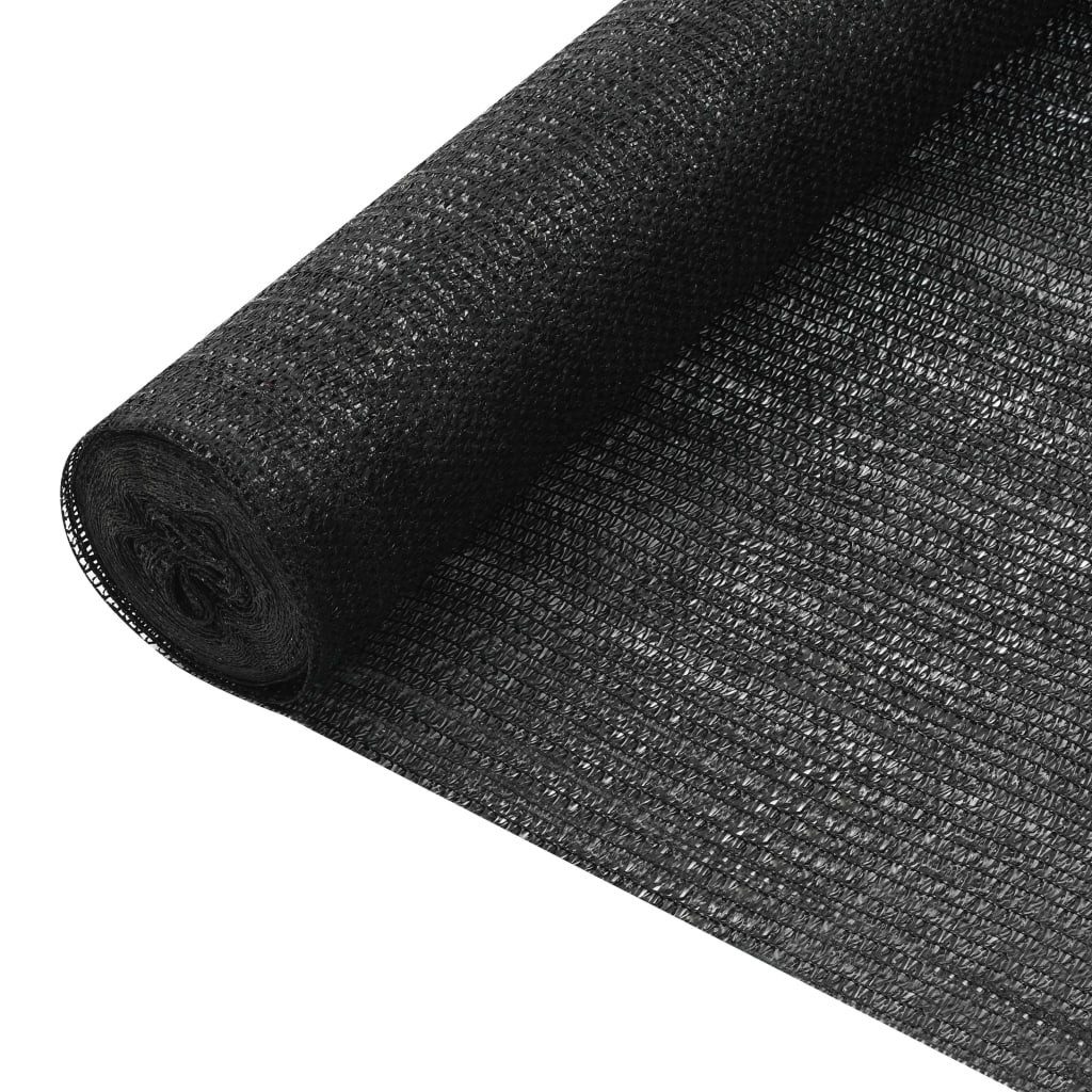 Blende Zaunblende Schwarz 1,5x10 m HDPE 75 g/m²