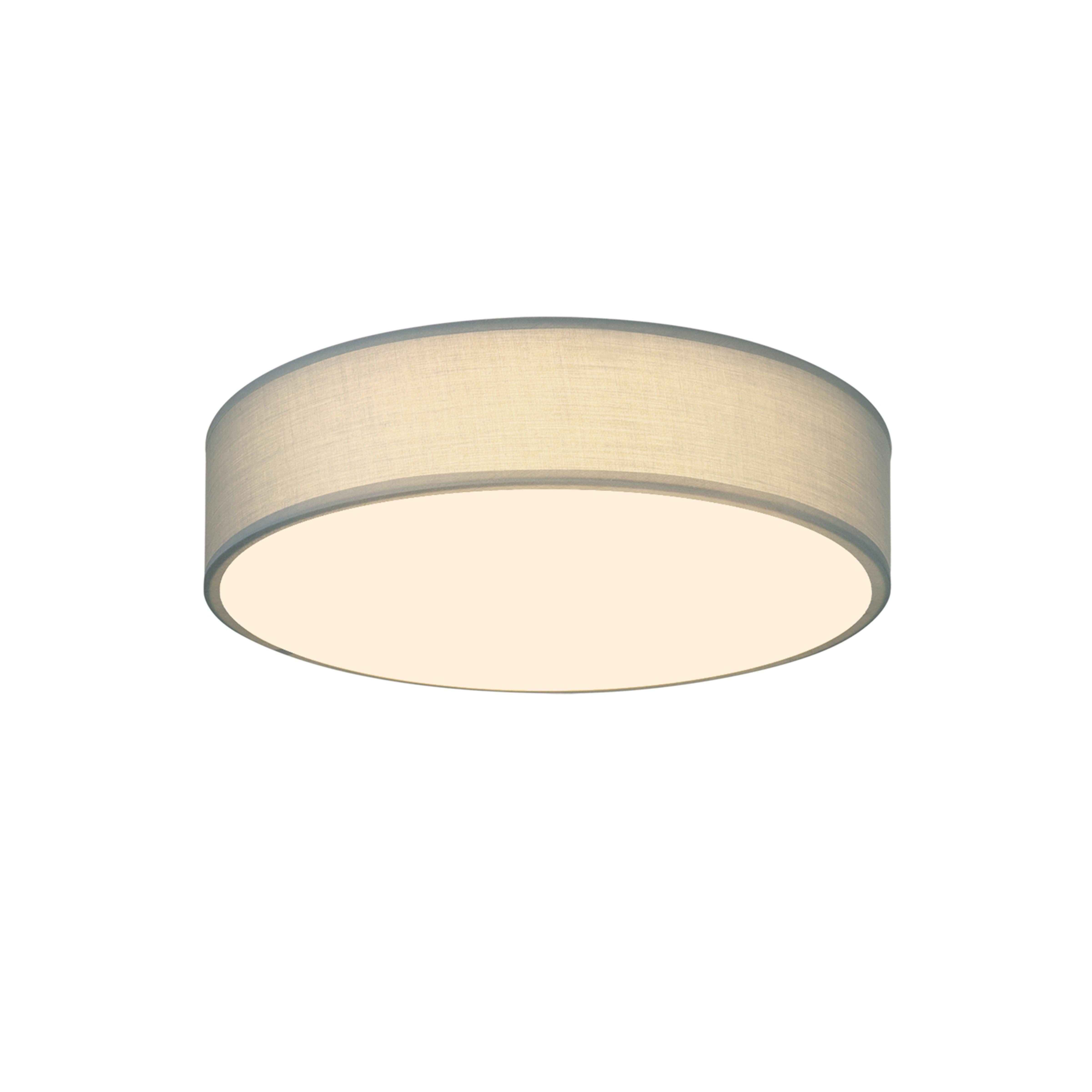 ZMH Deckenleuchte Deckenlampe runde mit Stoffschirm günstig online kaufen
