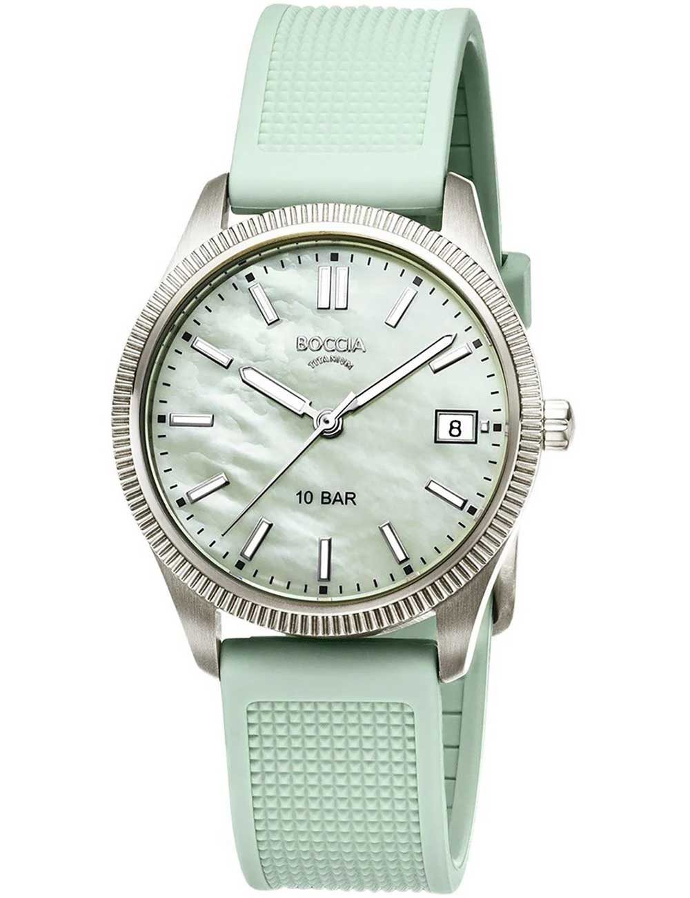 Boccia Quarzuhr Boccia 3356-02 Damenuhr Titanium 35mm 10ATM Boccia 3356-02 Damenuhr Titanium 35mm 10ATM