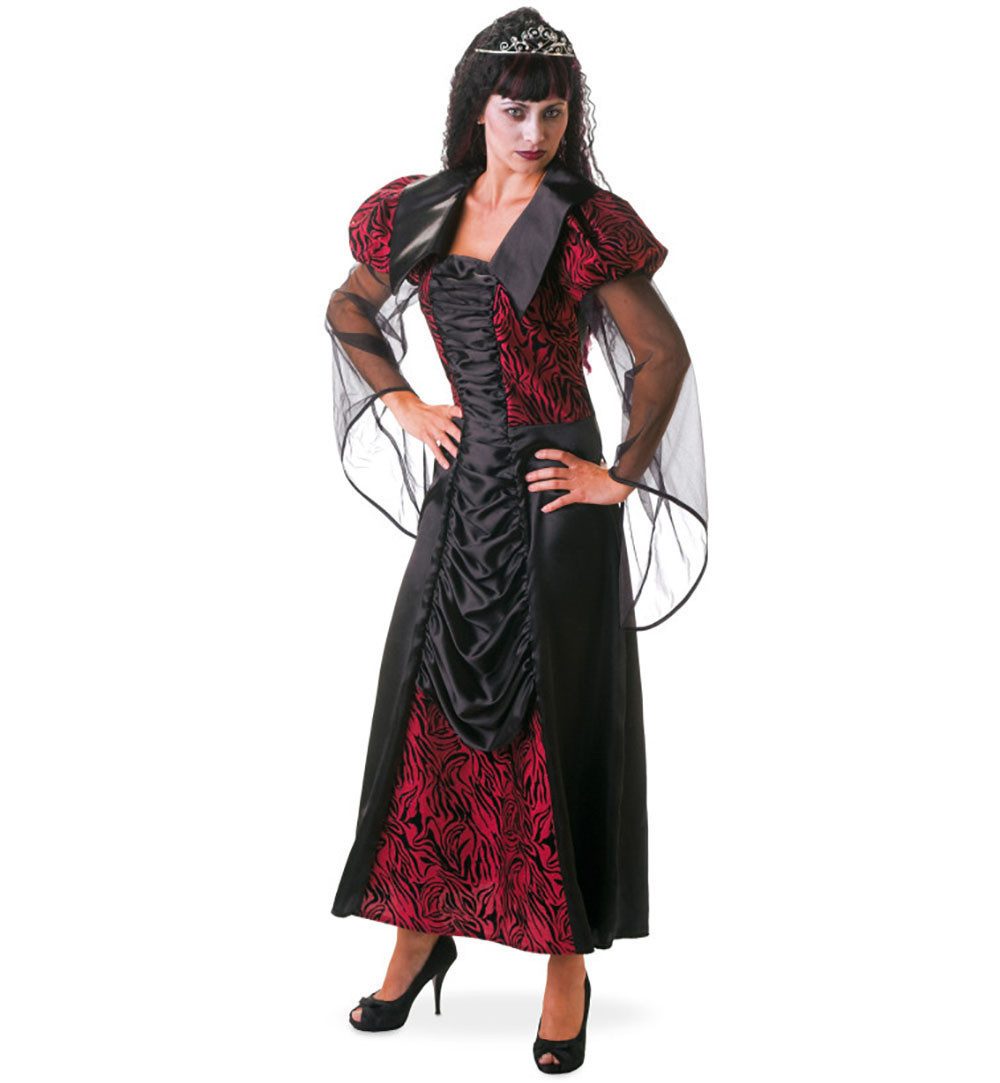Fries Vampir-Kostüm Gothic Vampir Prinzessin Kleid Halloween Horror Karneval Fasching