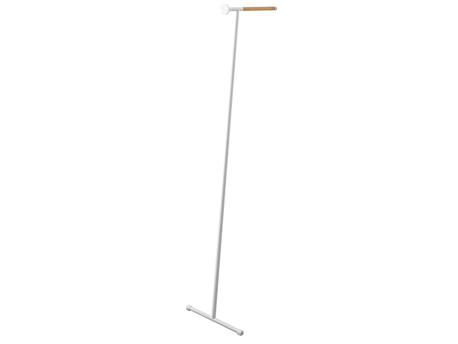Yamazaki Garderobenständer Tower Anlehngarderobe Kleiderständer zum Anlehnen an die Wand, Kleiderständer, zum Anlehnen, minimalistisch, 160cm, mit Holzakzenten – Bild 3 von 5