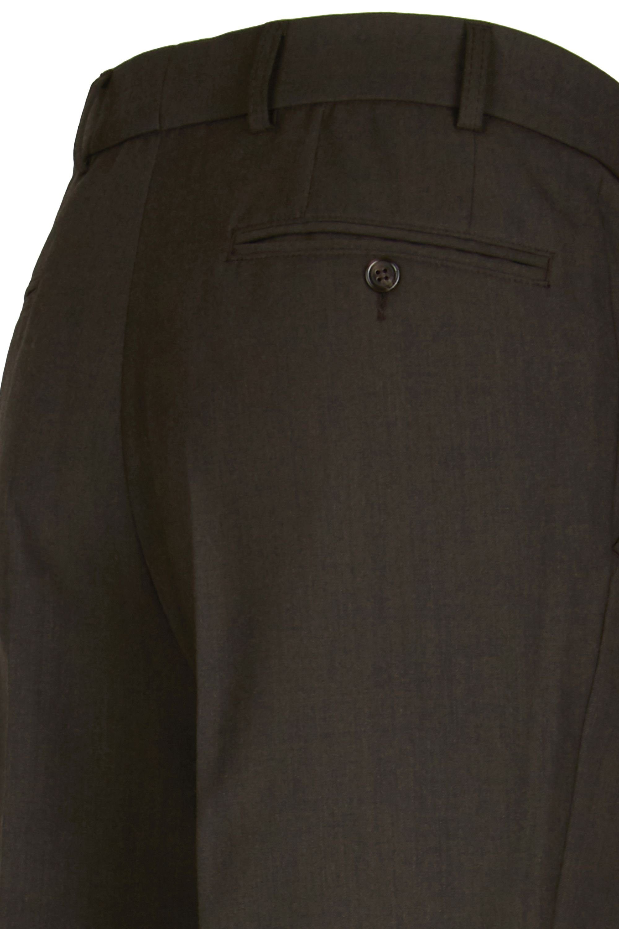 Businesshose (28) Front Fit Flat aubi: Anzughose Stoffhose Modell aubi 26 Perfect braun Herren