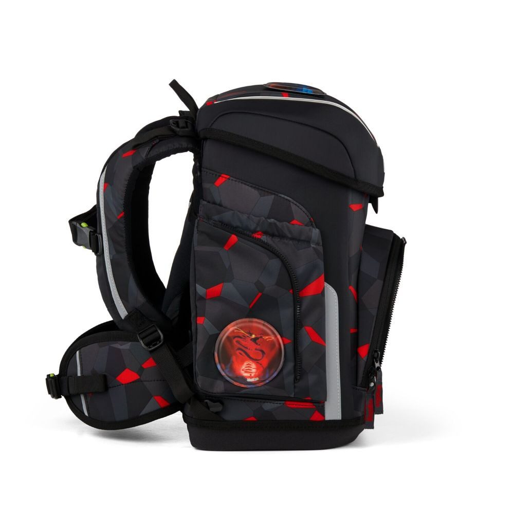 ergobag Schulranzen Cubo (inkl. Etui (befüllt), Schlamperrolle, Sportbeutel und Kletties, 5tlg)