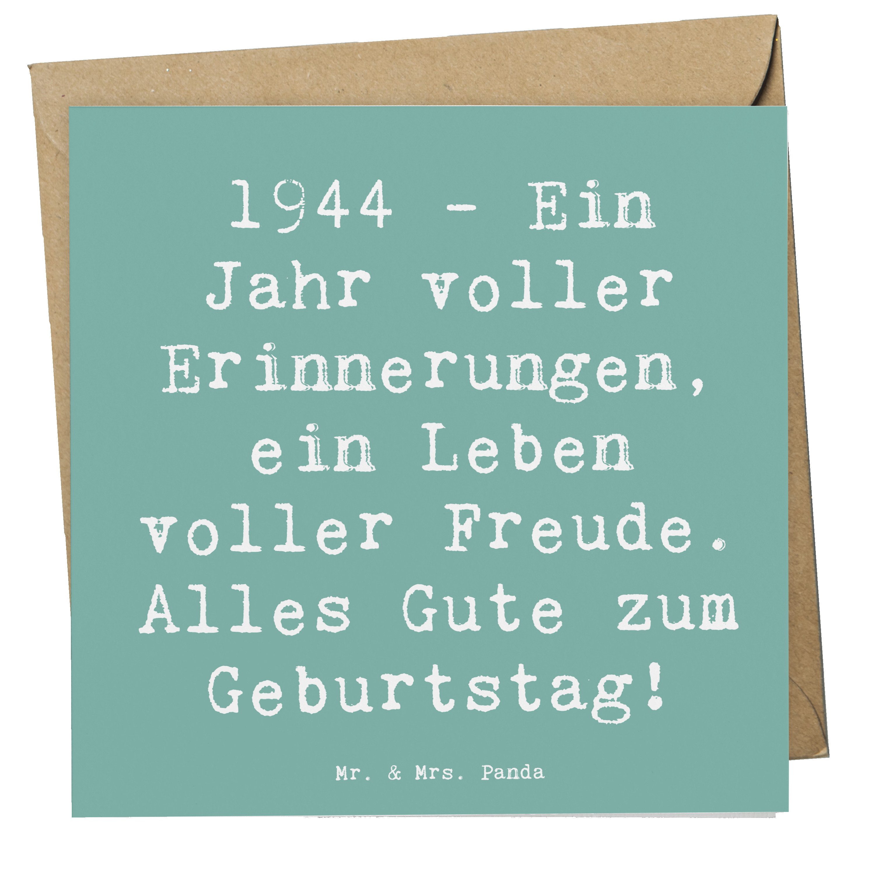 Grußkarte Spruch 1944 Geburtstag - Meeresbrise - Geschenk, Jahrgang 1944, Hochw