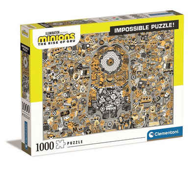 Clementoni® Puzzle Minions 2 1000 Teile Impossible Puzzle, 1000 Puzzleteile, Made in Europe