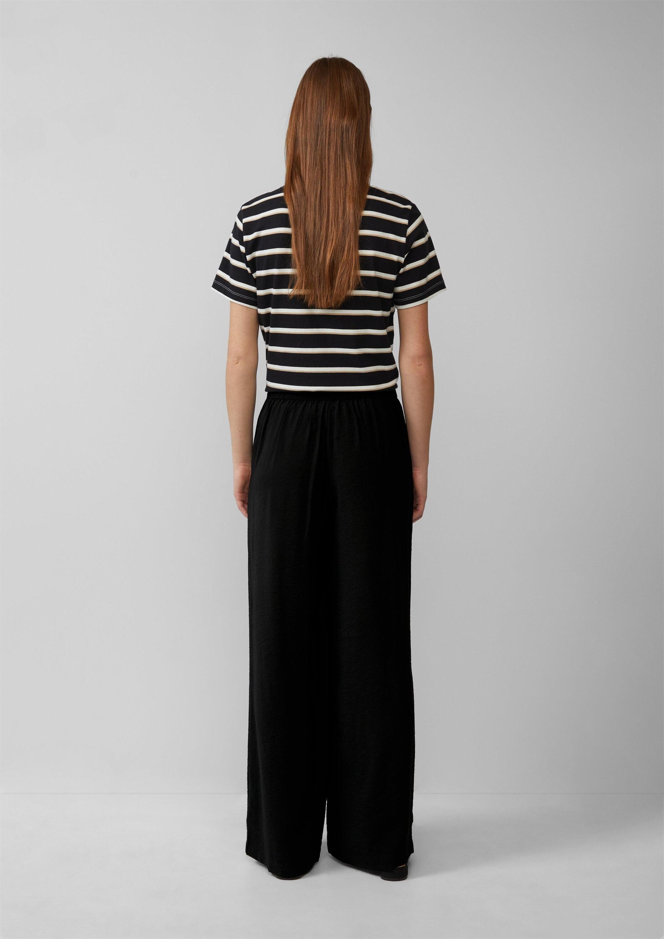 s.Oliver Chinos Hose Wide-Leg-Hose im Loose Fit mit Elastikbund