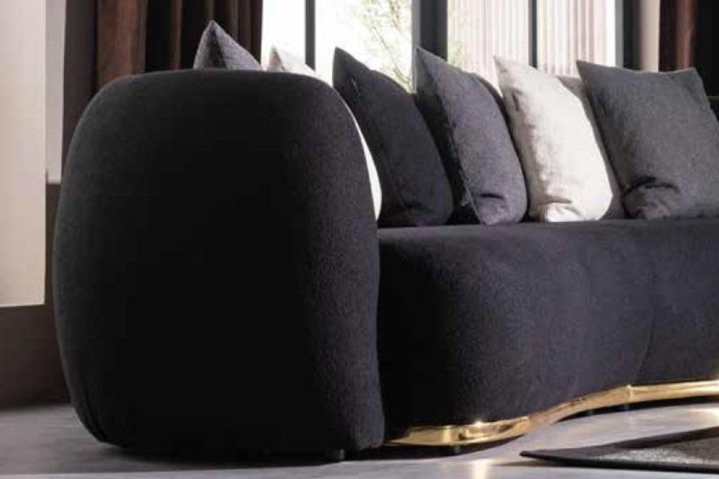 Europe Neu, Dreisitzer Design Stilvoller luxus in JVmoebel Made Grauer Sofa Möbel Stoff